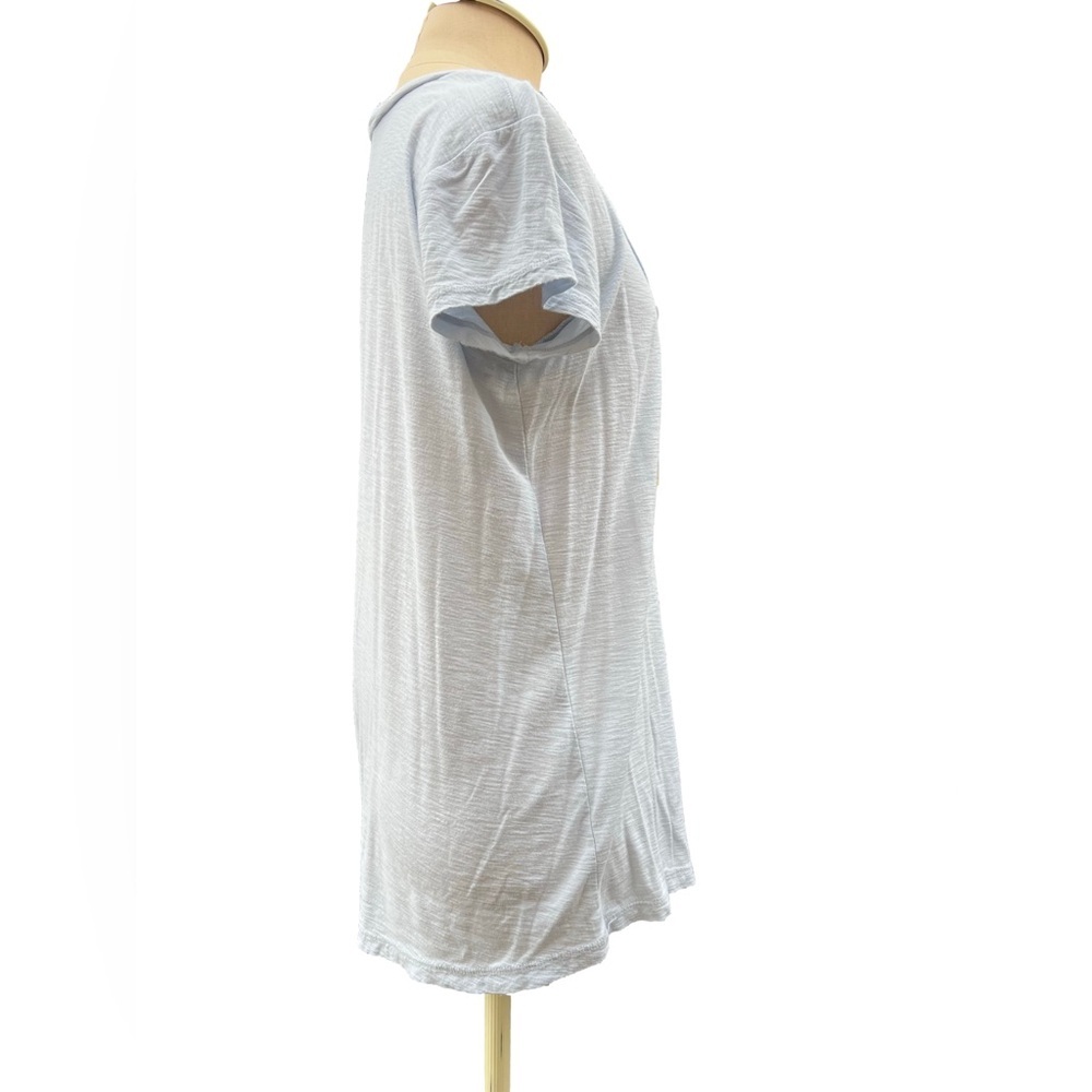 James Perse Short Sleeve Scoop Neck Light Blue Tee Size 2 - Picture 5 of 7